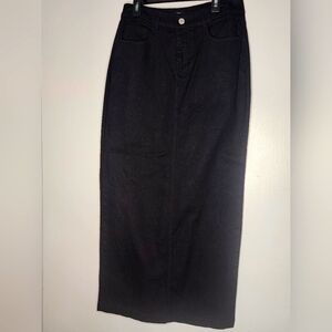 Black Denim Skirt